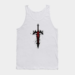 Bloodlust Chronicles: Immortal Bounty Hunts, Gothic Vampire Saga, and Supernatural Adventure in Anime-Manga Art Tank Top